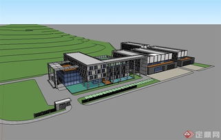 現(xiàn)代工業(yè)風多層工廠SU模型在影視策劃中的創(chuàng)新應用